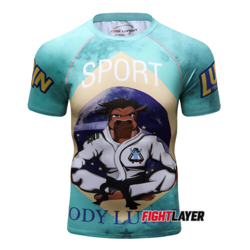 'Battle Of The Bulls' Short Sleeve Rash Guard