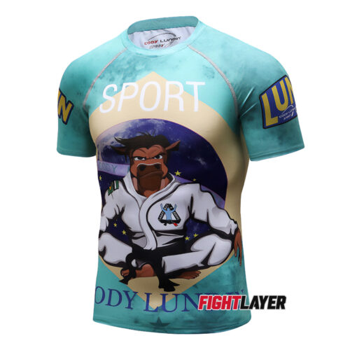 'Battle Of The Bulls' Short Sleeve Rash Guard