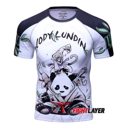 'Be More Panda' Short Sleeve Rash Guard