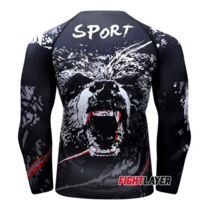 'Black Bear' Long Sleeve Rash Guard