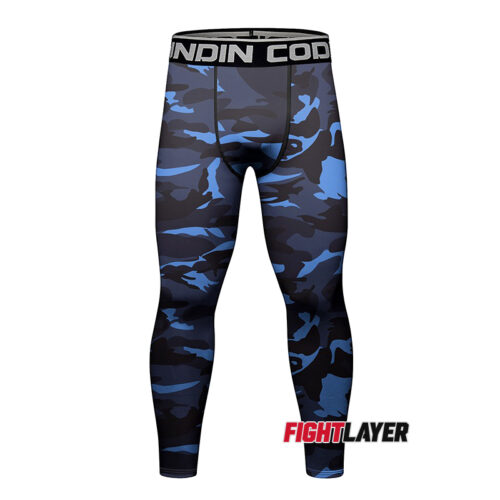 'Blue Camo' Training Leggings
