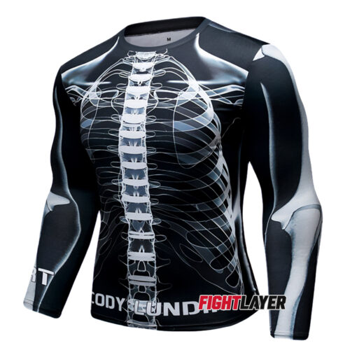'Boneyard' Long Sleeve Rash Guard