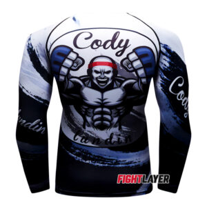 'Born To Fight' Long Sleeve Rash Guard