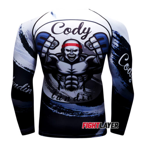 'Born To Fight' Long Sleeve Rash Guard