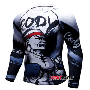 'Born To Fight' Long Sleeve Rash Guard