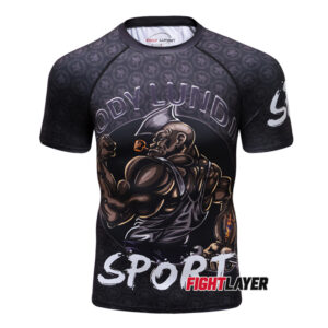 'Brawny Brawler' Short Sleeve Rash Guard