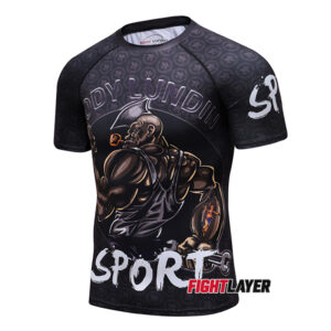 'Brawny Brawler' Short Sleeve Rash Guard