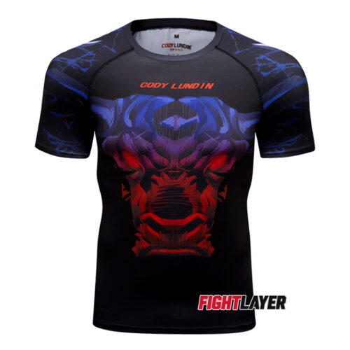 'Bull Fight' Short Sleeve Rash Guard