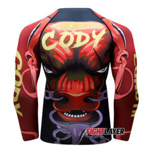 'Caged Bull' Long Sleeve Rash Guard