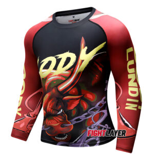 'Caged Bull' Long Sleeve Rash Guard
