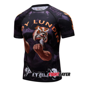 'Caged Pitbull' Short Sleeve Rash Guard