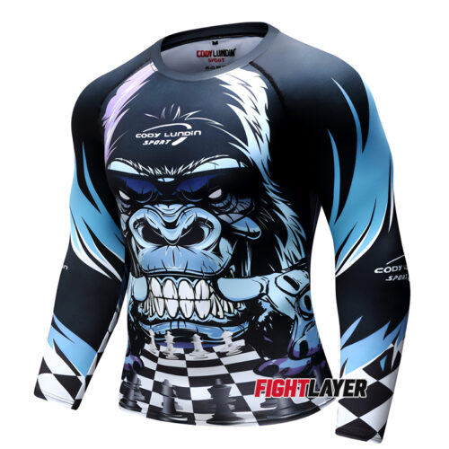 'Checkmate' Long Sleeve Rash Guard