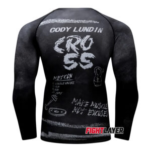 'Crossfit Chalkboard' Long Sleeve Rash Guard