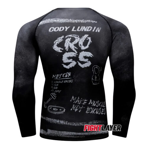 'Crossfit Chalkboard' Long Sleeve Rash Guard