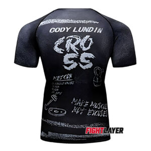 'Crossfit Chalkboard' Short Sleeve Rash Guard