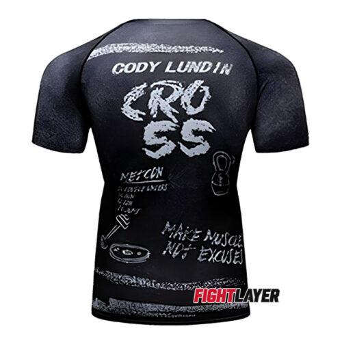 'Crossfit Chalkboard' Short Sleeve Rash Guard