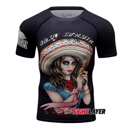 'Dia De Los Muertos' Short Sleeve Rash Guard