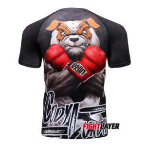 'Dog Fight' Short Sleeve Rash Guard