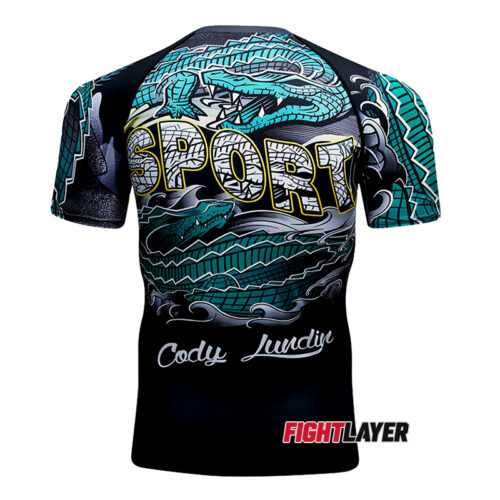 'Gator Bite' Short Sleeve Rash Guard