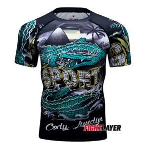 'Gator Bite' Short Sleeve Rash Guard