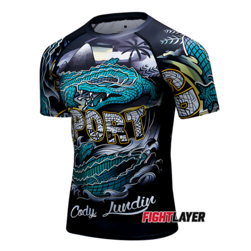 'Gator Bite' Short Sleeve Rash Guard