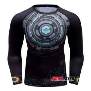 'Geometric' Long Sleeve Rash Guard