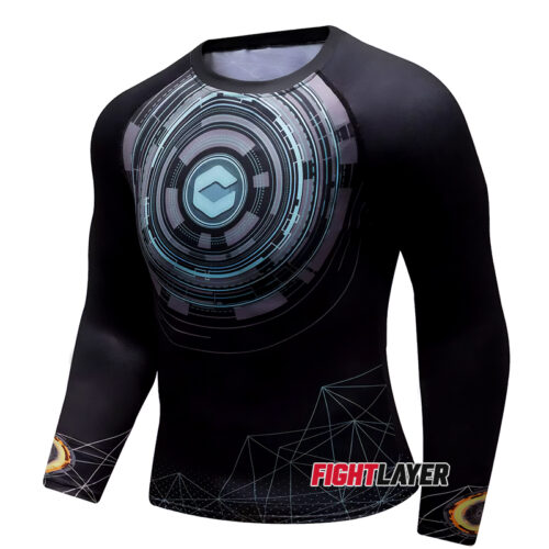 'Geometric' Long Sleeve Rash Guard