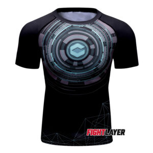 'Geometric' Short Sleeve Rash Guard