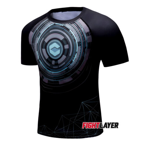 'Geometric' Short Sleeve Rash Guard