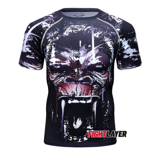 'Gorilla Warfare' Short Sleeve Rash Guard