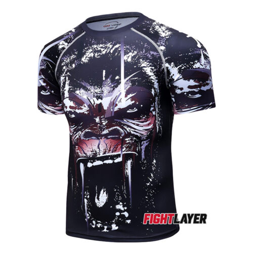 'Gorilla Warfare' Short Sleeve Rash Guard