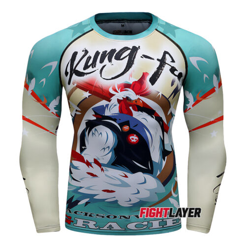 'Kung Fu Rooster' Long Sleeve Rash Guard