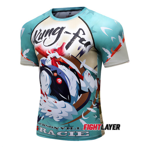 'Kung Fu Rooster' Short Sleeve Rash Guard