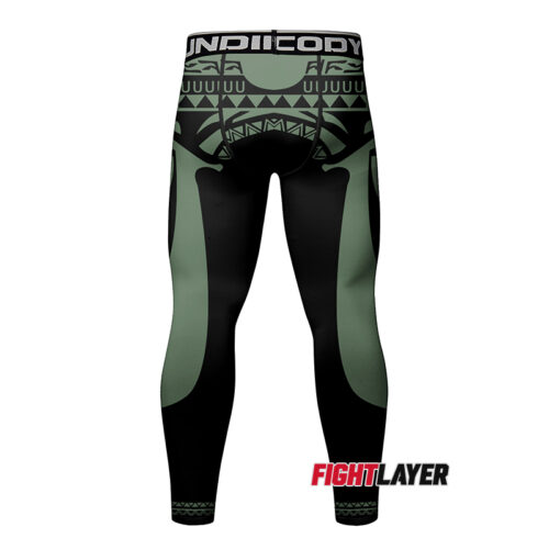 'Maori Tribal Green' Training Leggings