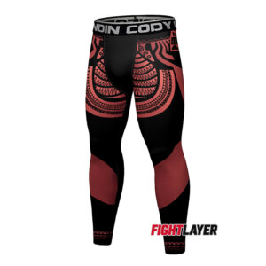 'Maori Tribal Red' Training Leggings
