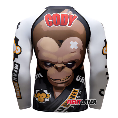 'Mean Monkey' Long Sleeve Rash Guard
