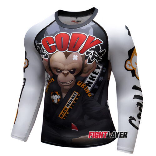 'Mean Monkey' Long Sleeve Rash Guard