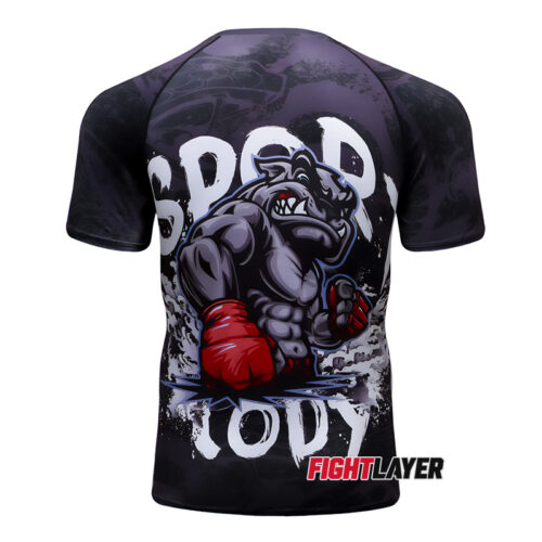 'Mean Mutt' Short Sleeve Rash Guard