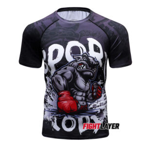 'Mean Mutt' Short Sleeve Rash Guard