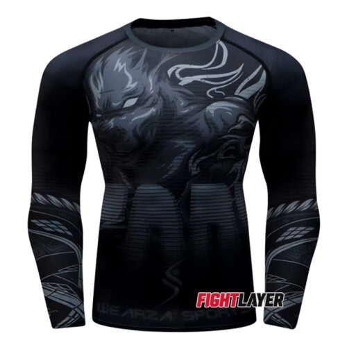 'Midnight Wolves' Long Sleeve Rash Guard