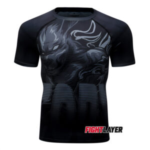 'Midnight Wolves' Short Sleeve Rash Guard
