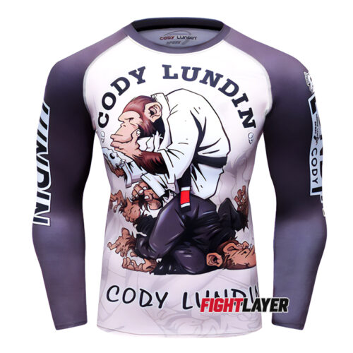 'Pondering Monkey' Long Sleeve Rash Guard