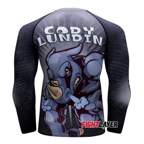 'Rhino Rampage' Long Sleeve Rash Guard