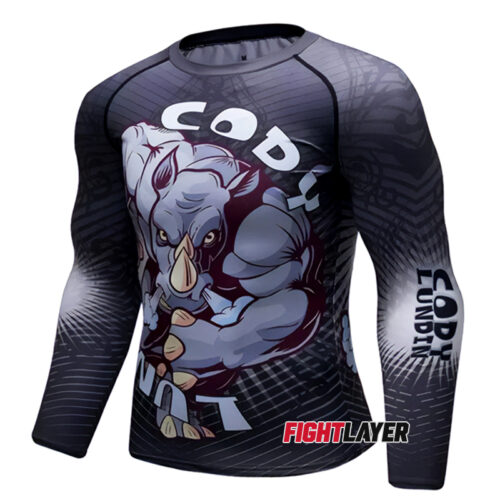 'Rhino Rampage' Long Sleeve Rash Guard