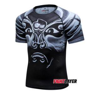 'Samurai Face' Short Sleeve Rash Guard