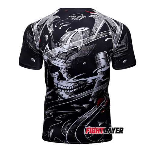 'Samurai Skull' Short Sleeve Rash Guard