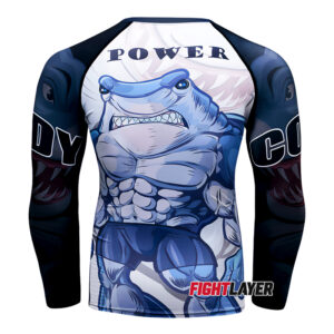 'Shark Bite' Long Sleeve Rash Guard