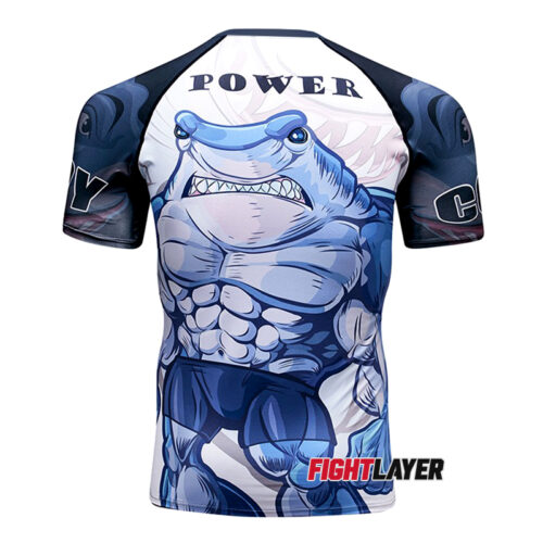 'Shark Bite' Short Sleeve Rash Guard
