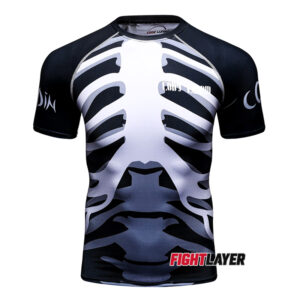 'Skeleton King' Short Sleeve Rash Guard