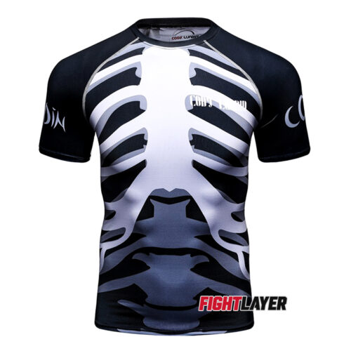 'Skeleton King' Short Sleeve Rash Guard